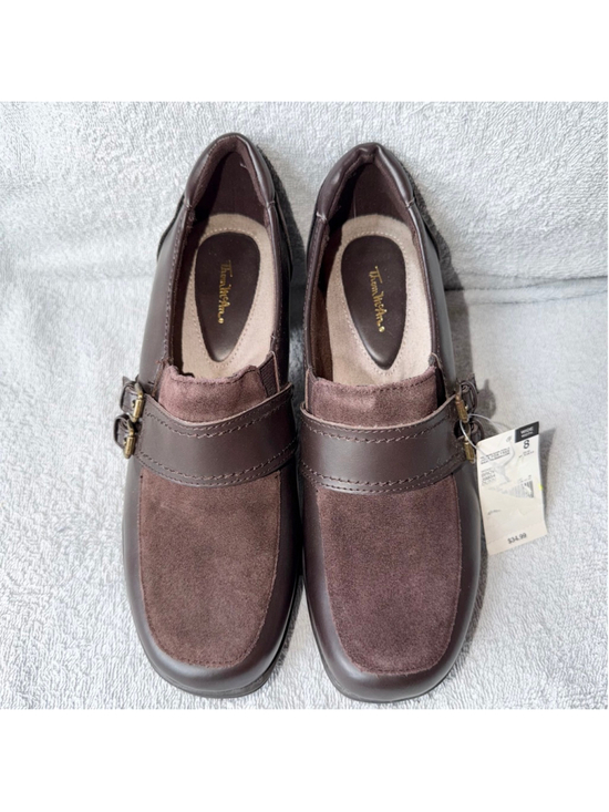 Thom McAn Shoes - NOS Vintage Women’s Size 8W Thom McAn Leather Heel Clogs/Mules Brown Dress Shoes